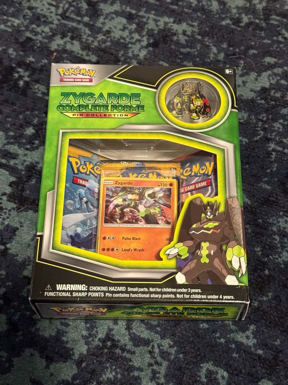 Pokemon Zygarde Complete Forme Pin Collection Trading Card Game